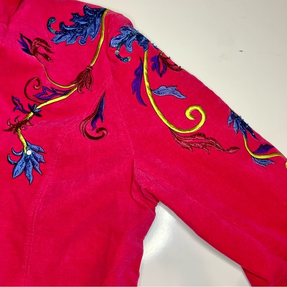 Morgan Cole Vintage Suede Western Blazer Jacket - Picture 9 of 10